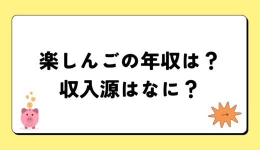 【2024最新】楽しんごの年収が凄すぎ！収入源は1つ！税金額はいくら？