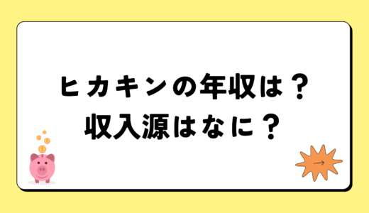 【2024年】ヒカキンの年収はいくら？収入源や内訳は？資産や貯金額についても！