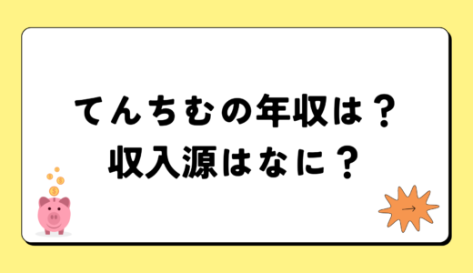 【2024最新】てんちむの年収が凄すぎ！収入源は2つ！税金額はいくら？