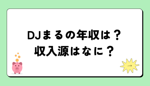 【2024最新】DJまるの年収が凄すぎ！収入源は2つ！税金額はいくら？