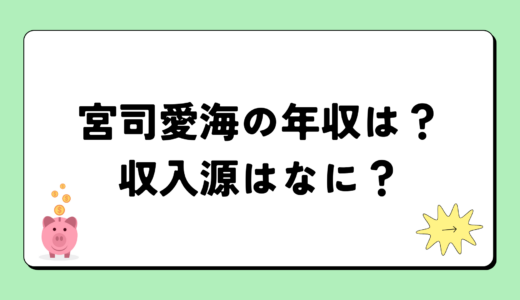 【2024最新】宮司愛海の年収が凄すぎ！収入源は2つ！税金額はいくら？